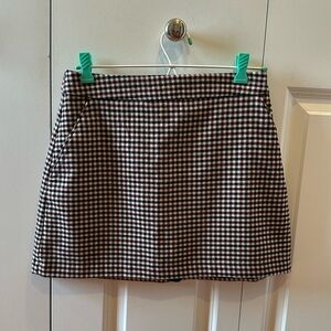 Abercrombie & Fitch Women’s Plaid Wool Mini Skirt/ Skort, Size Small